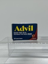 Advil Pain Reliever Fever Reducer 24 Coated Tablets Travel Purse 12/25 - $4.29