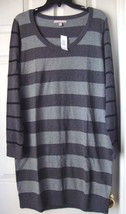 New Banana Republic Women&#39;s Striped Sweater Dress Grey Size L - £29.11 GBP