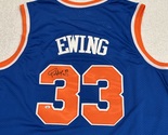 Patrick Ewing Signed New York Knicks Basketball Jersey COA - £157.22 GBP