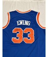 Patrick Ewing Signed New York Knicks Basketball Jersey COA - £159.07 GBP