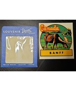 Canada Decalcomania Co Granada Banff Vintage Travel Car Souvenir Decal 2... - $28.94