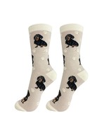 Dachshund Black Dog Socks Full Body Fun Novelty Dress Casual Unisex SOX ... - $15.93 CAD