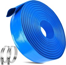 2 IN x 110FT Pool Backwash Hose Heavy Duty Drain Discharge Double PVC Layflat Ho - £86.66 GBP