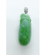 Natural Untreated Burmese Type A Jade Melon Pendant With Authentication ... - £1,436.07 GBP