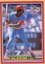 St Louis Cardinals Willie McGee 1984 Donruss Action All Stars #2 nr mt ! - £1.19 GBP