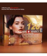 100% Original 1 Box AQUA SKIN + VENISCY 126 glutathione Express Shipping - $149.90