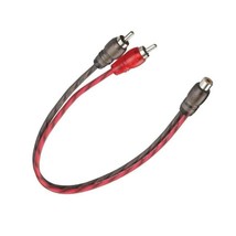 DS18 RCA Splitter 1 Female 2 Male Y Connector Car Home Audio Cable - £15.84 GBP