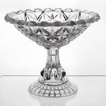 Boston &amp; Sandwich Sandwich Star Compote, Antique Flint Glass 1850s 7 3/8... - £59.61 GBP