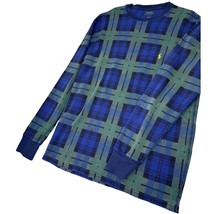 Polo Ralph Lauren Men Thermal Waffle Knit Shirt Blue Green Crew Neck XL ... - $24.72