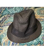 Fedora Hat Black Men Size Large/X Large With Band  - $278.99 MXN Fedora Hat Black Men Size Large/X Large With Band  - $278.99 MXN