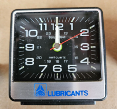 Vintage Compu Chron Space Age Glow Hands Alarm Clock Citgo Oil Lubricants A - £65.44 GBP