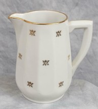 Limoges Vierzon Tea Set Service Creamer Pitcher Gold Flowers - $74.80