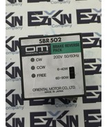 Oriental Motor SBR502 Motor Speed Controller Brake Reverse Pack 200V 11-... - $29.06 CAD