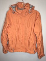 Columbia Titanium Omni Tech Orange Waterproof Shell Jacket Hooded Womens Size S - £75.59 GBP