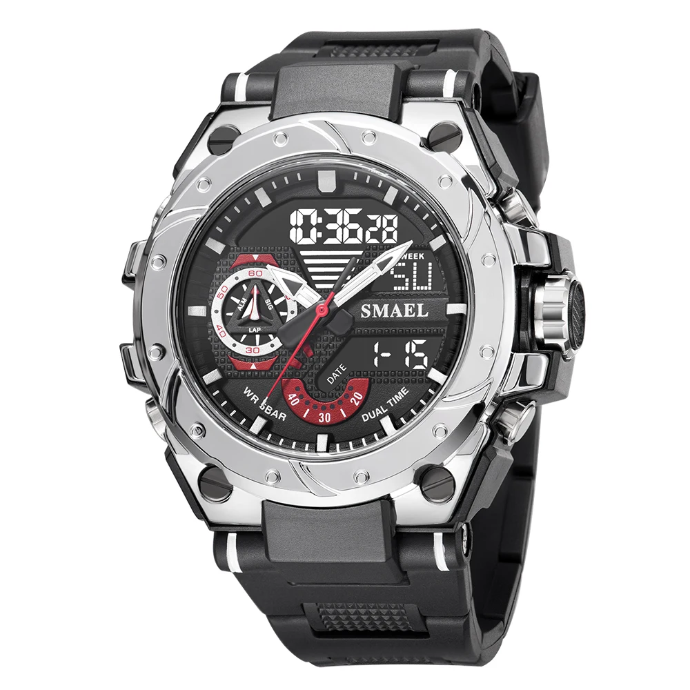 SMAEL  Men&#39;s   Hyun-chae Cool Wristwatch Shock Watch Men Multi-function Dual Dis - £83.61 GBP