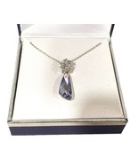 Fashion Light Mix of Colors Crystal Drop Pendant Necklace  - £14.60 GBP