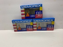Memorex DBS 90 Single Blank Audio Cassette Tapes Normal Bias Type 1 (LOT of 3) - $14.84