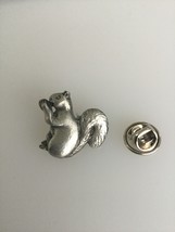 Squirrel Pewter Lapel Pin Badge Handmade In UK - $7.50