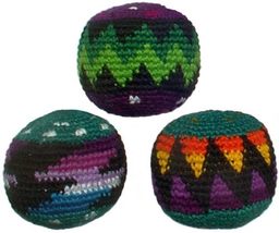 Set of 3 Hacky Sacks, Assorted Colors - $19.79