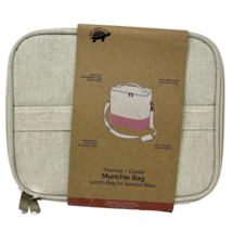 Net Zero Co Thermal/Cooler Munchie Bag Linen Pink NEW - $25.64