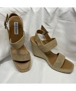 Women&#39;s Steve Madden Tan Wedge Sandals Size 8.5 - $802.17 MXN