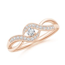 ANGARA Lab-Grown Ct 0.26 Solitaire Diamond Infinity Promise Ring in 14K Gold - £380.67 GBP