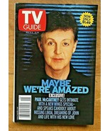 TV Guide Magazine &quot;Maybe We&#39;re Amazed&quot; Paul McCartney May 5-11, 2001 - $112.13 MXN