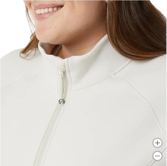 32 Degrees Womens Jacket Tan Full-Zip Pockets Stretch Active Workout Gym Soft Item image 9