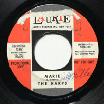 The Harps – Marie / Daddy&#39;s Going Away Again -45 rpm Vinyl 7&quot; Single *Promo* NFS - $12.43