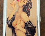 Pin Up Rose 100&#39;s Size Cigarette Case with built in lighter Wallet - $21.73