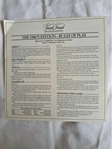 Vtg Trivial Pursuit The 1980&#39;s Edition Rules of Play 1989 Instructions - £2.80 GBP