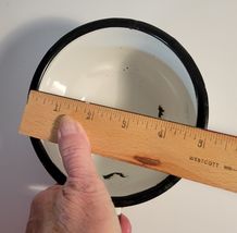 Vtg. Enamelware Dipper/Ladle White with Black Trim image 6