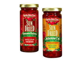 Bella Sun Luci Sun Dried Tomato Halves &amp; Julienne Cut Tomatoes in Olive ... - £23.61 GBP