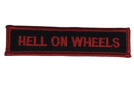 Hell On Wheels Patch - Black And Red - Veteran Owned Business - £4.40 GBP