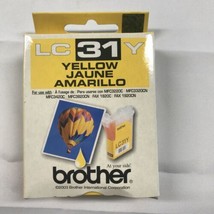 Genuine Brother LC31Y Yellow Ink Cartridge -Sealed New Old Stock- Exp. 2007 - £10.36 GBP