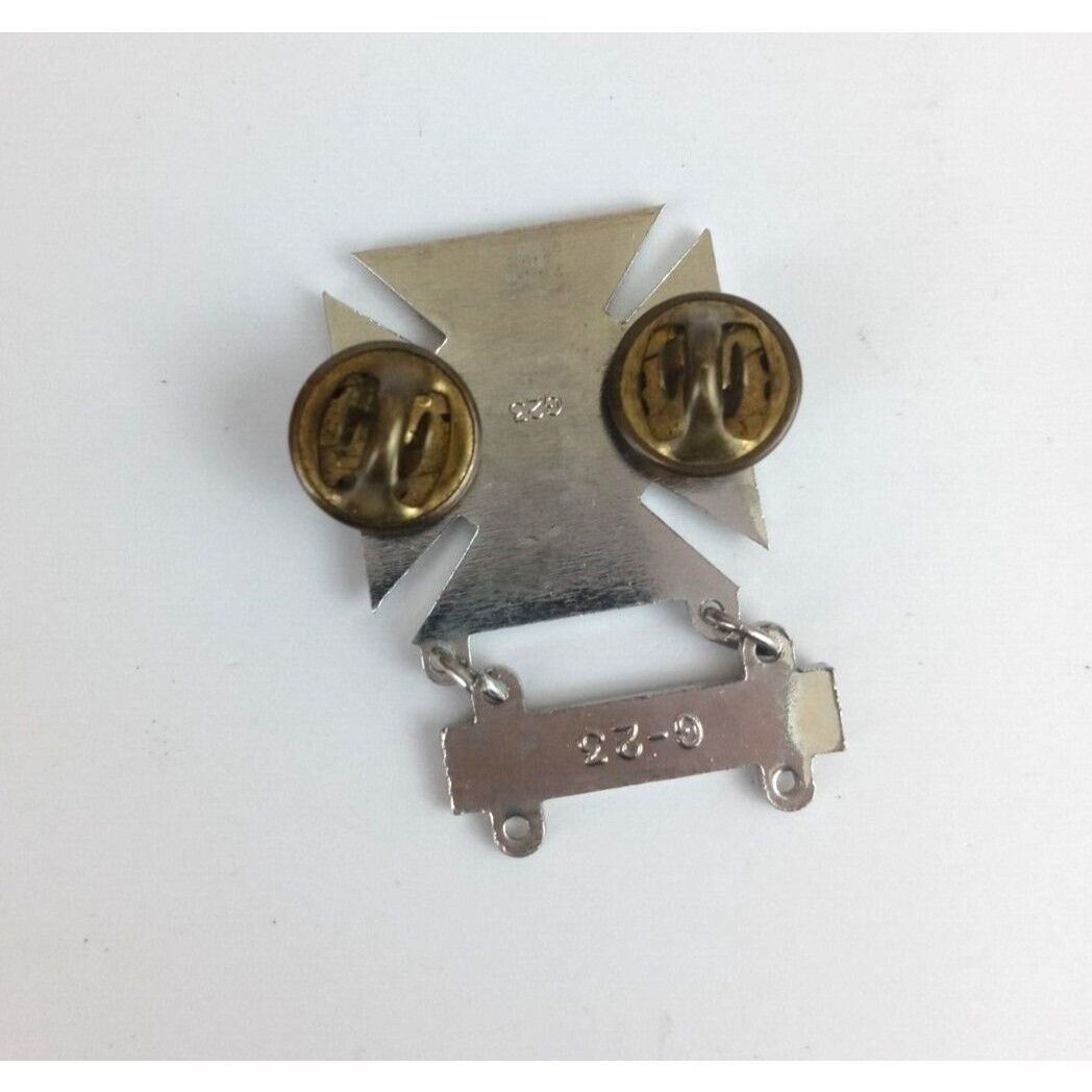 Vintage Silver Rifle Medal Military Lapel Hat Pin - $8.25