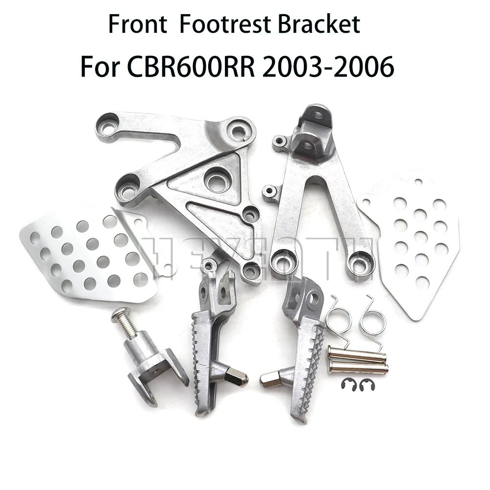 Front Footrest Pedal Bracket For Honda CBR600RR 2003-2006 CBR 600RR 2005 2004 - £16.56 GBP+