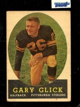 1958 Topps #19 Gary Glick Vg Steelers *X84651 - £2.50 GBP