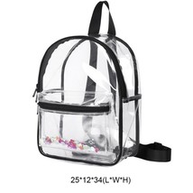 Women Backpack Transparent Waterproof PVC Bag Female Fashion College Students Tr - £15.91 GBP
