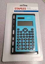 Staples Binder Calculator - Light Turquoise- Brand New- 6 in x 3.5 in - €7,69 EUR