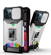 for Samsung Galaxy S24FE (Color: Silver) Shockproof Ring Holder Hard Bac... - $840.78 MXN