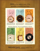 1964 Westclox Clocks Ad - Baby Ben, Big Ben, Stanton NOSTALGIC C5 - £17.03 GBP