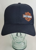 New Harley Davidson WOffside Logo Adjustable Hat Black Sharon - £23.35 GBP