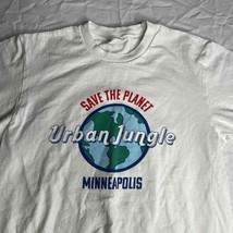 Urban Jungle Minneapolis Save The Planet Shirt men S white Minnesota City life - £24.03 GBP