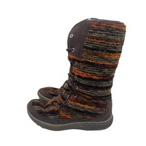 Merrell Pechora Sky Wool Lined Boots Tall Leather Brown Espresso Womens 6.5 - $44.54