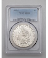 1883-O $1 Silver Morgan Dollar Graded by PCGS as MS-66! High Grade Morgan! - £408.85 GBP