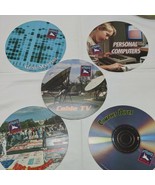 Lot of (5) 1980s Science Technology Circle Cardboard Collectables With F... - $206.80 MXN