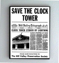 Marty McFly hand out Back To The Future SAVE CLOCK TOWER framed prop display - £15.33 GBP