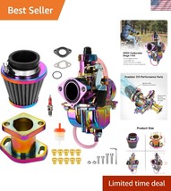 VM22 Carburetor Upgrade Kit with 38mm Air Filter - Compatible with 196cc... - $1,092.89 MXN