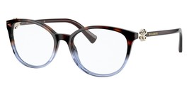 BVLGARI Eyeglasses BV4185B 5363 Havana &amp; Violet Frame W/ Clear Demo Lens - $108.89